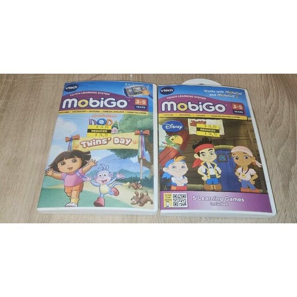 VTech Mobigo 2 Touch Learning System  Game Dora The Explorer & Jake Neverland - Picture 1 of 5
